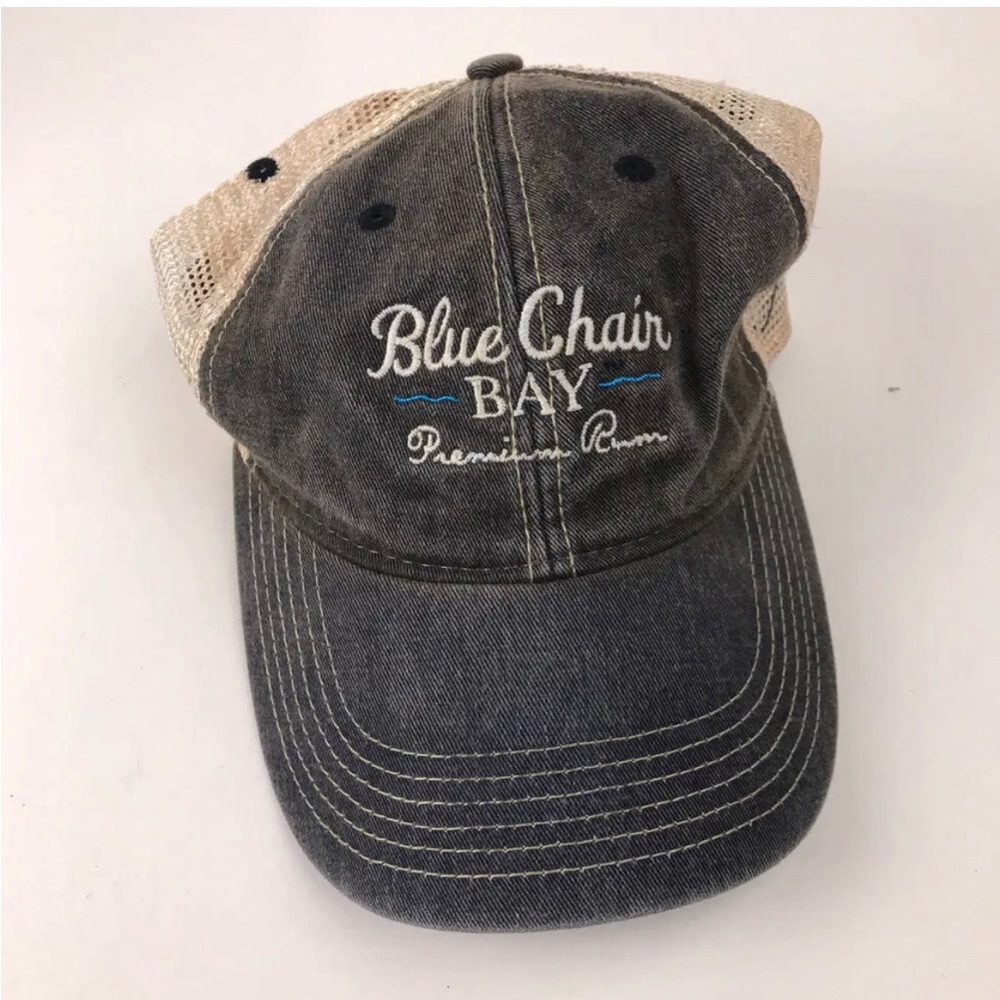 Blue Chair Bay rum. Kenny Chesney rum. Truckers hat